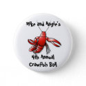 Crawfish Boil Party Pin button