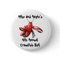 Crawfish Boil Party Pin button