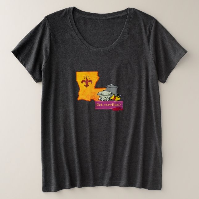 Crawfish Boil Plus Size T-Shirt (Design Front)