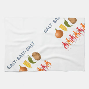 Crawfish Boil Recipe Kitchen Towel