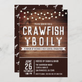 Crawfish Boil School Graduation Seafood Party Invitation (Front/Back)