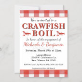Crawfish Boil Seafood Party Picnic Engagement Magnetic Invitation (Front)