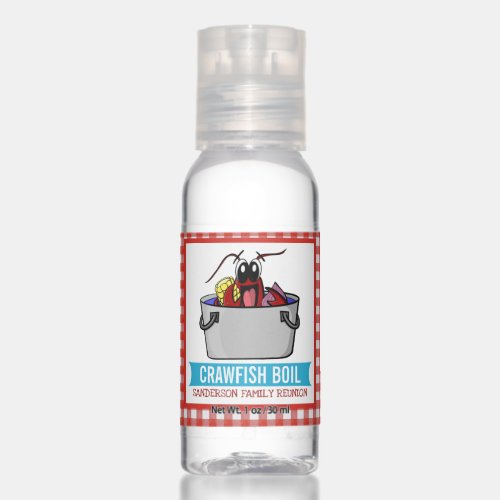 Crawfish Boil Seafood Party Picnic Family Reunion Hand Sanitizer