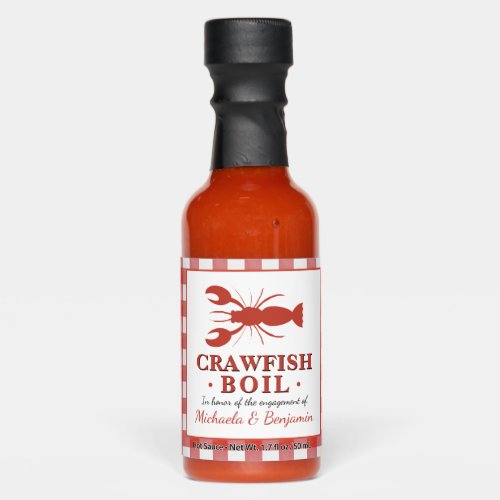 Crawfish Boil Seafood Party Red Picnic Engagement Hot Sauces