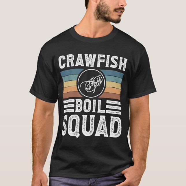Crawfish Boil Squad Crayfish T-Shirt (Front)
