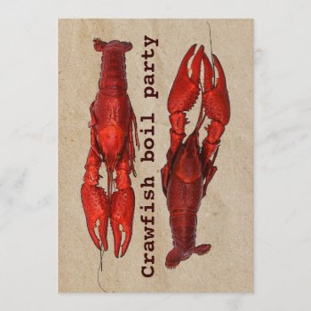 Crawfish Boil Summer Party Invitation Template by hutsul at Zazzle