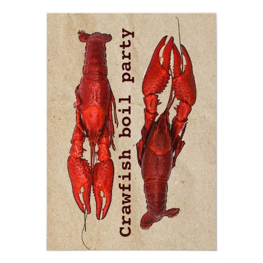 crawfish boil summer party invitation template zazzle com