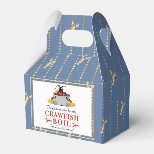 Crawfish Boil Summer Seafood Barbecue Party Favor Boxes