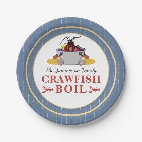 Crawfish Boil Summer Seafood Barbecue Party Paper Plates
