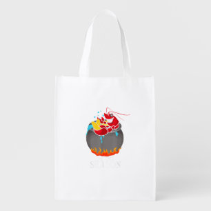 Crawfish Boil Tis The Season Crawdaddy Crayfish Fu Grocery Bag