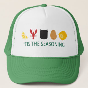 Crawfish Boil Tis the Seasoning Trucker Hat