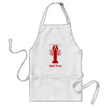 Crawfish (boiled) (lobster) Adult Apron at Zazzle