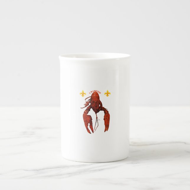 Crawfish Bone China Mug (Front)
