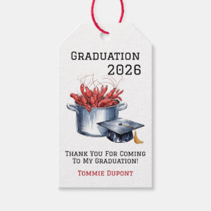 Crawfish & Caps: A Boiled Graduation Celebration  Gift Tags