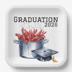 Crawfish & Caps: A Boiled Graduation Celebration  Paper Plates