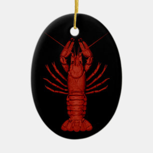Crawfish Ceramic Ornament