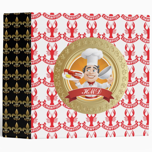 Crawfish Chef  Recipe Binder - SRF (Front/Spine)