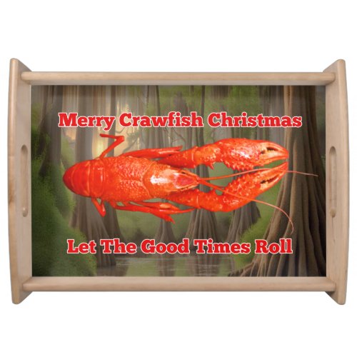 Crawfish Christmas  Serving Tray