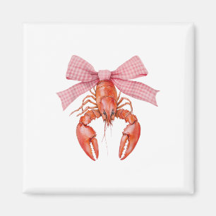 Crawfish Coquette Bow Crawfish Boil Lobster Cajun  Magnet