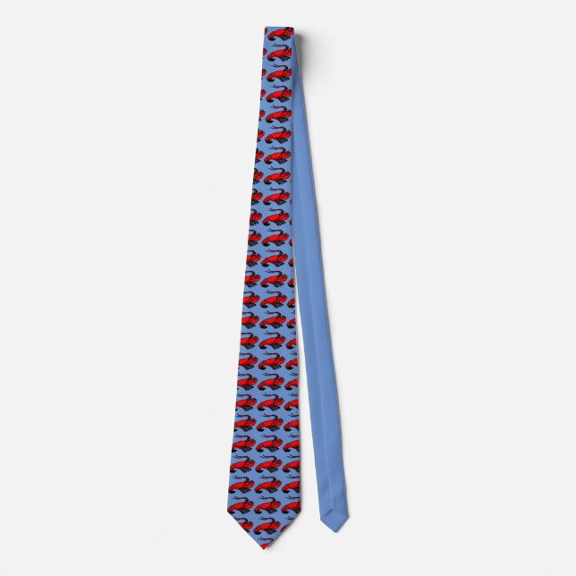 Crawfish,Crayfish, Lobster,  Neck Tie (Front)