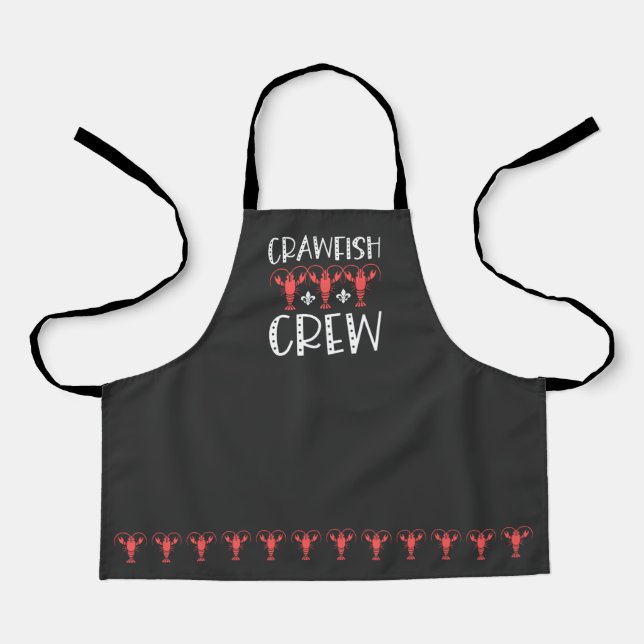 Crawfish Crew - Funny Crawfish Boil Apron (Front)