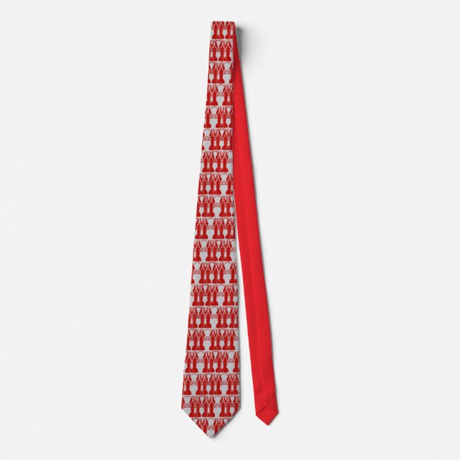 Crawfish Design Neck Tie (Front)