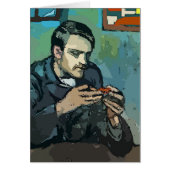 Crawfish Eating Abstract (Front)