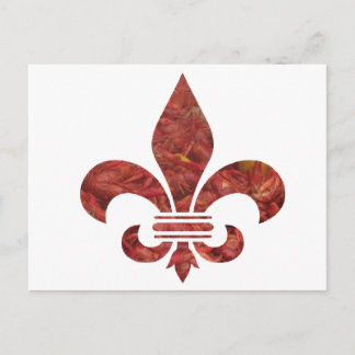 Crawfish Fleu de Lis Postcard