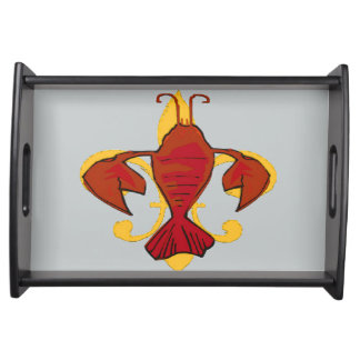 Crawfish Fleu De Lis Serving Tray