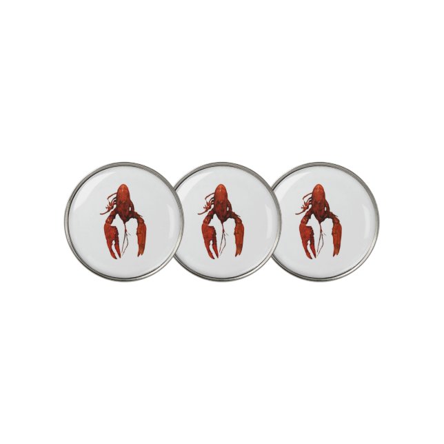 Crawfish Golf Ball Marker (3 Up)