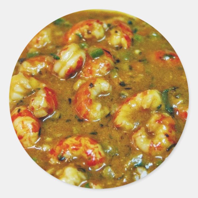 Crawfish Gumbo Classic Round Sticker (Front)