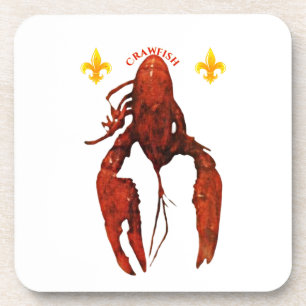 Crawfish Hard Plastic Coaster