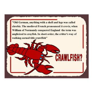 Crawfish History, Postcard