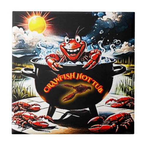 Crawfish Hot Tub Ceramic Tile