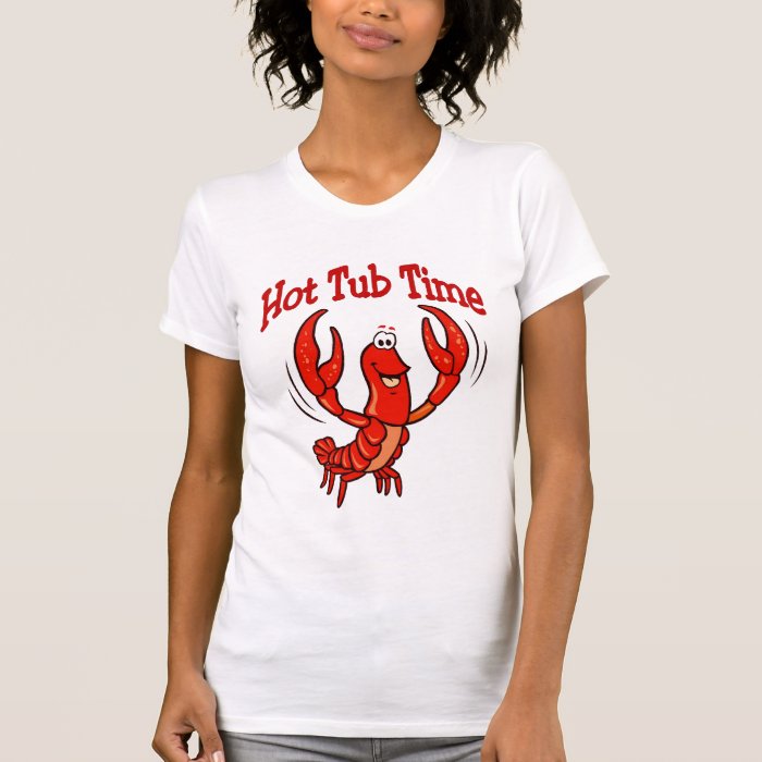 Crawfish Hot Tub Time Tee Shirts