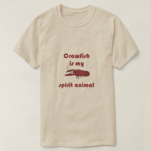 Crawfish Is My Spirit Animal Fun Cajun Tee Shirt
