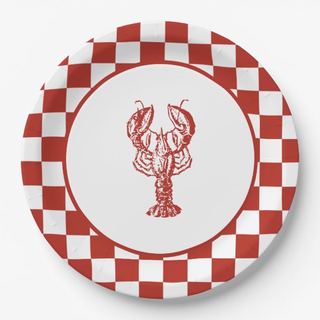 Crawfish / Lobster Boil Paper Plates (Front)