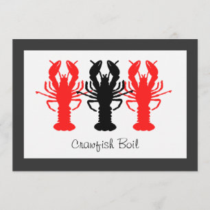 Crawfish / Lobster Boil Party Invitations