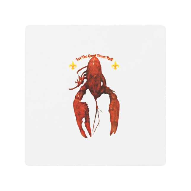 Crawfish Metal Wall Art (Front)