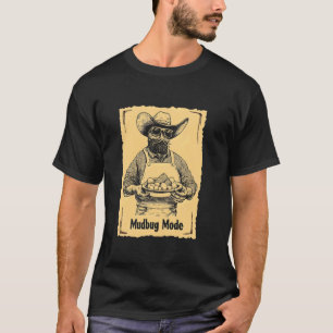 Crawfish Mudbug Mode Vintage Western Cajun Food Fe T-Shirt
