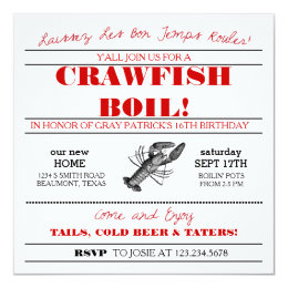 crawfish boil invitation template