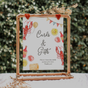 Crawfish Party Cards & Gifts Sign