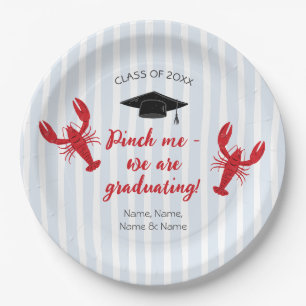 Crawfish Pinch Me We Are Graduating Graduation Paper Plates