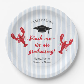 Crawfish Pinch Me We Are Graduating Graduation Paper Plates