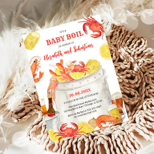 Crawfish Seafood Boil Baby Shower Invitation