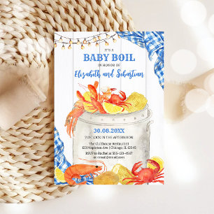 Crawfish Seafood Boil Baby Shower Invitation