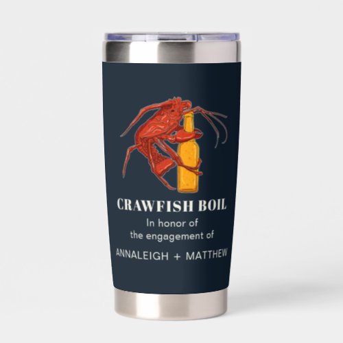 Crawfish Seafood Boil Engagement Party Keepsake Insulated Tumbler
