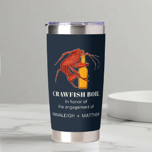 Crawfish Seafood Boil Engagement Party Keepsake Insulated Tumbler