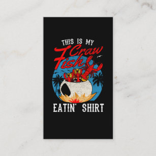 Crawfish Season Boil Crawfish Eating Business Card