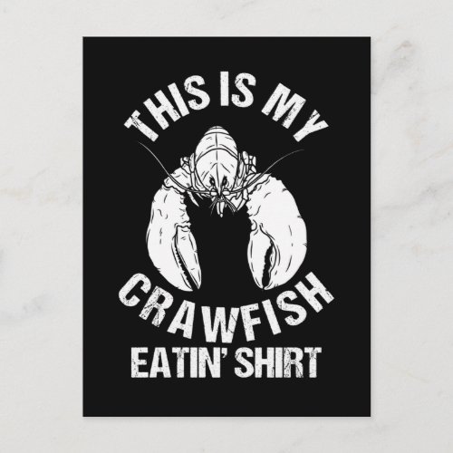 Crawfish Season Boil Crawfish Eating Postcard